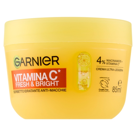 Garnier Vitamina C* Fresh & Bright Sorbetto Idratante Anti-Macchie 85 ml